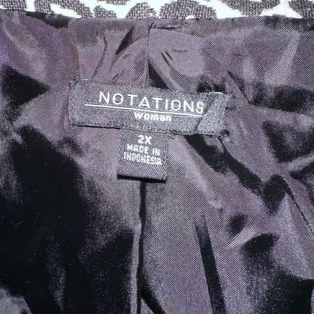 Leopard Print Lined Blazer Size 2xl By Notations,… - image 4